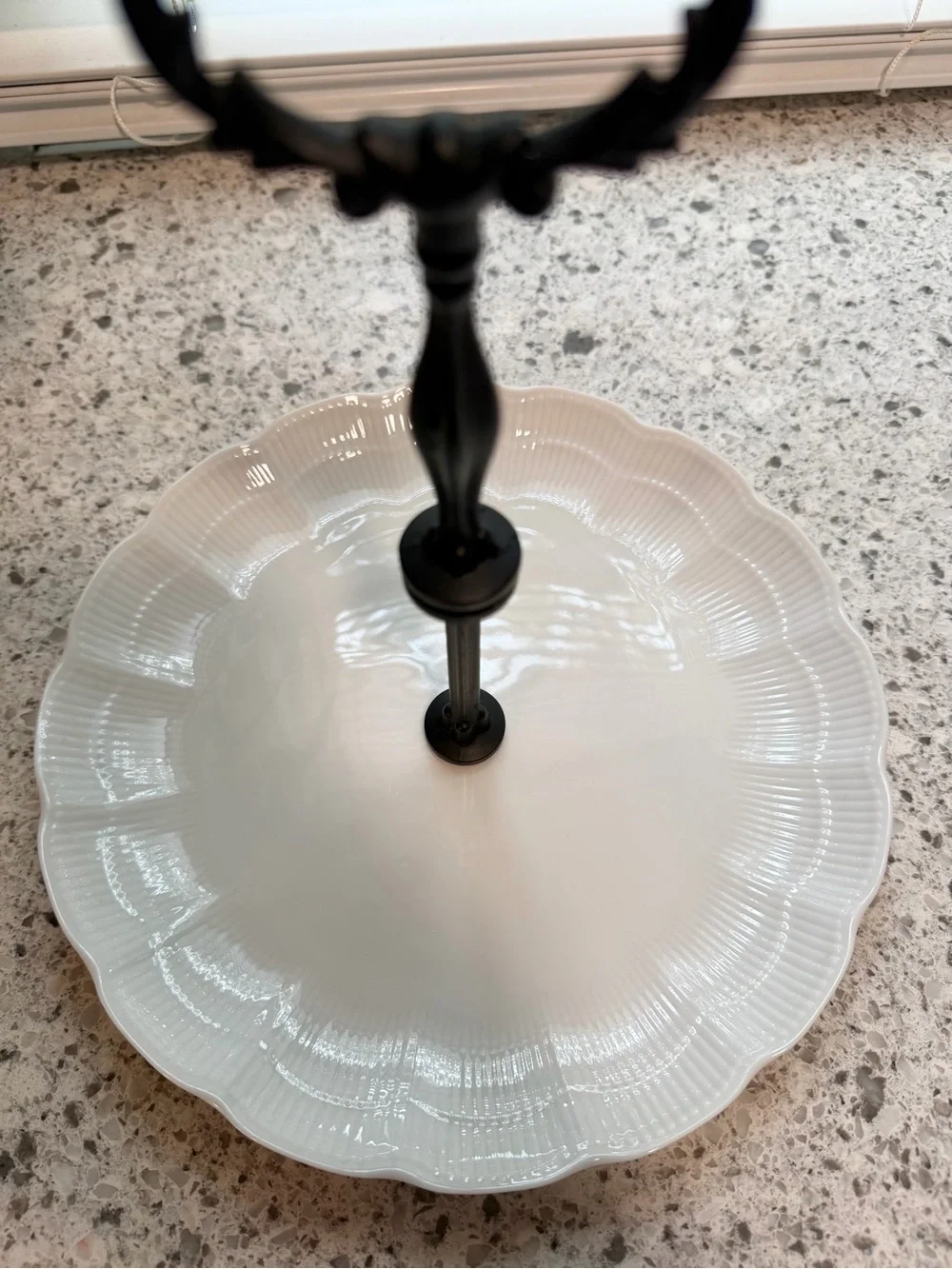 Kaiser Porzellan West Germany Romantica Cake Stand Pedestal Serving Plate 10”